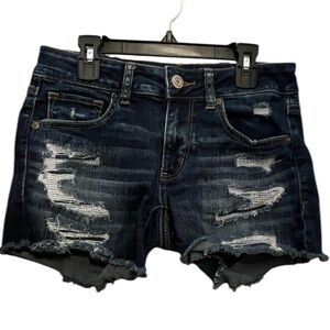 Distressed Denim Women's Shorts